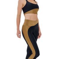 Legging Fitness Budapest Negro / Dorado