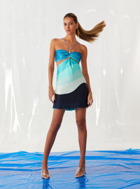 Vestido Waves Con Recortes