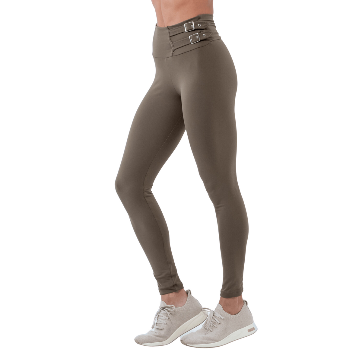 Calza Legging Pier Púrpura Marrón Medio