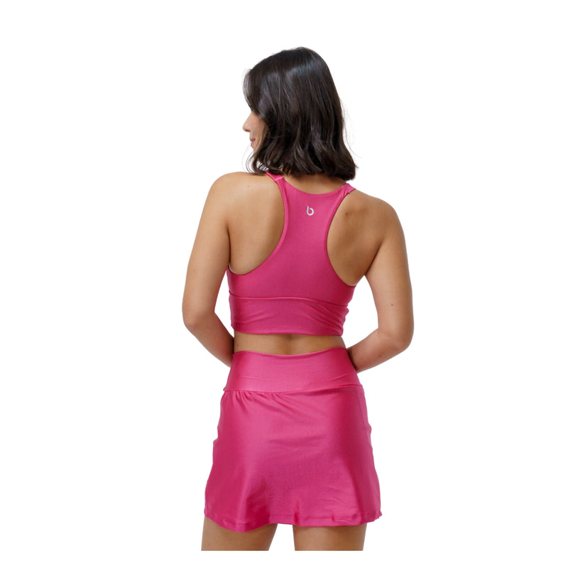 Falda Short Fitness Encanto Rosa Goiaba