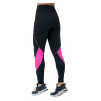 Legging Fitness Fuerza Negro / Rosa Neón