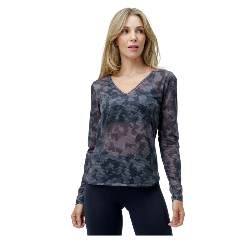 Blusa Emotion Camo Negro Camuflado